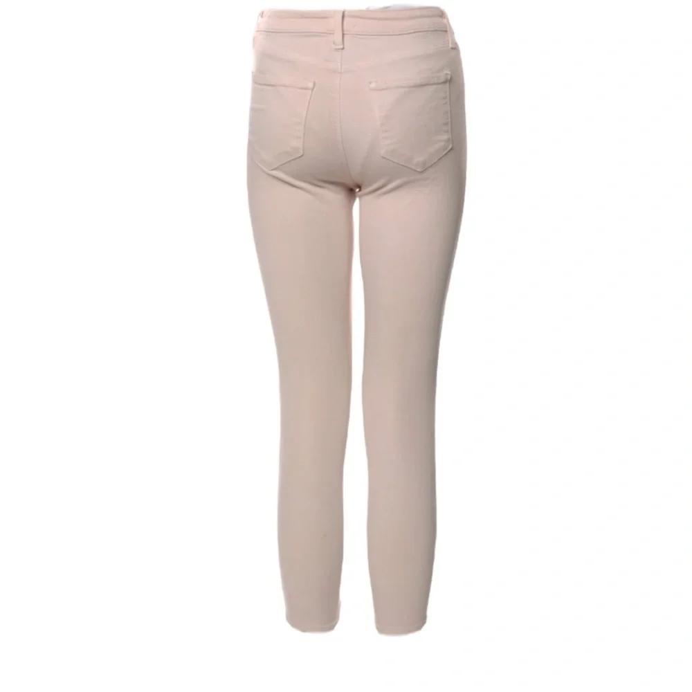 L'AGENCE Margot High Rise Skinny Crop Jeans Size 26‎ Blush Pink Made in USA